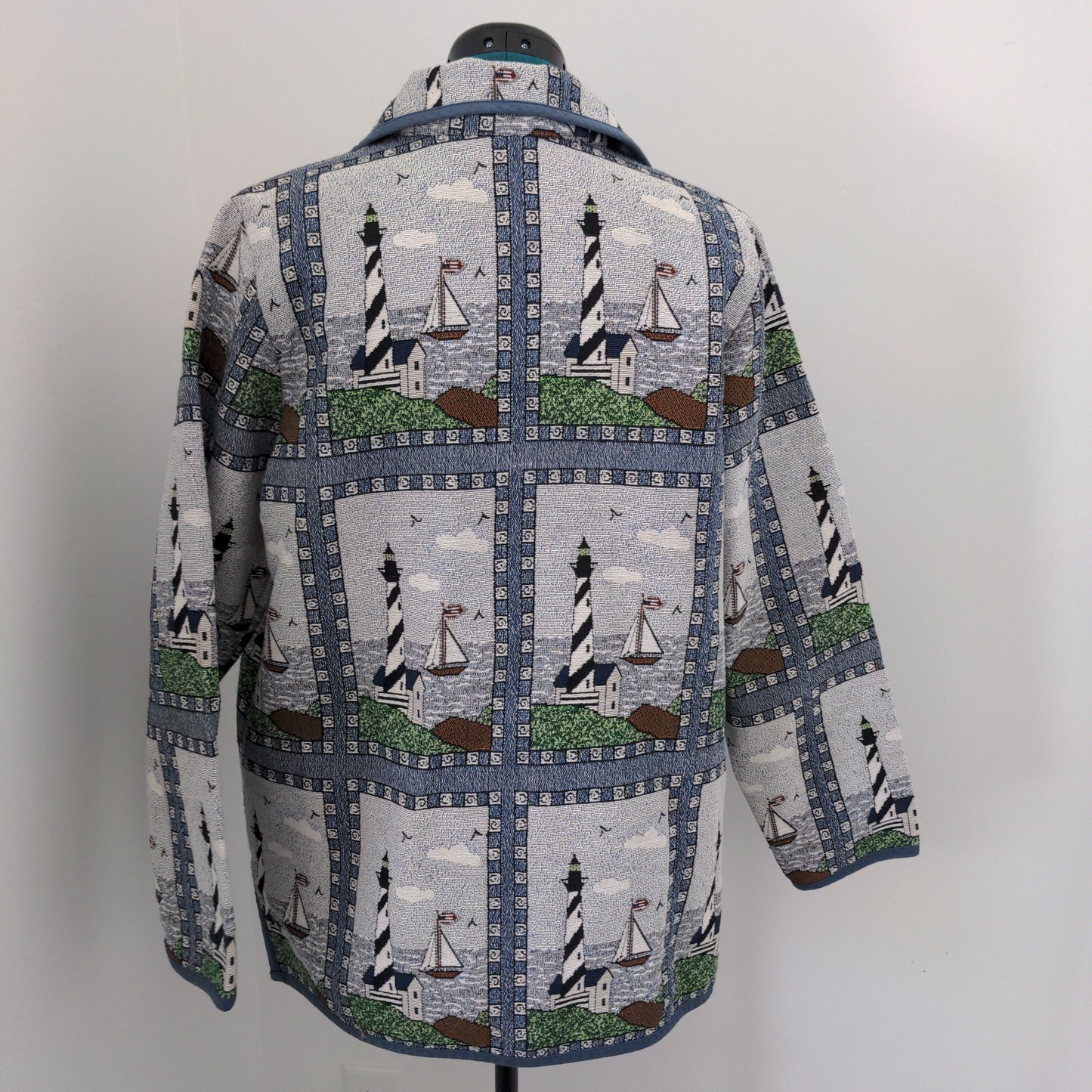 Vintage Blaire Cotton Tapestry Lighthouse Jacket