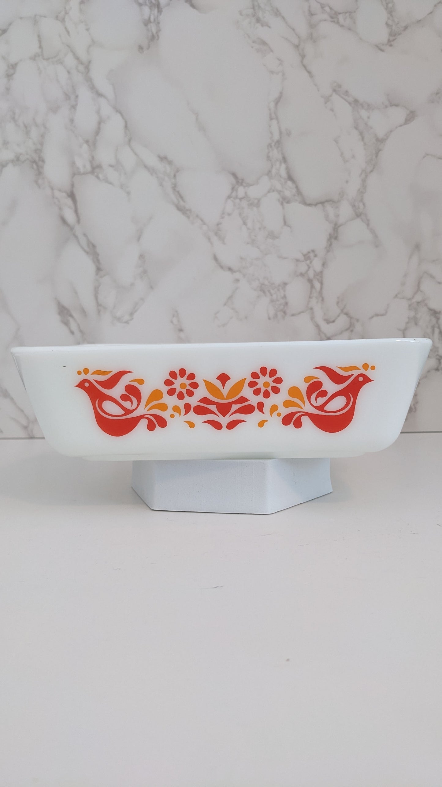 Pyrex Friendship Birds Milk Glass and Corningware Casserole Dishes