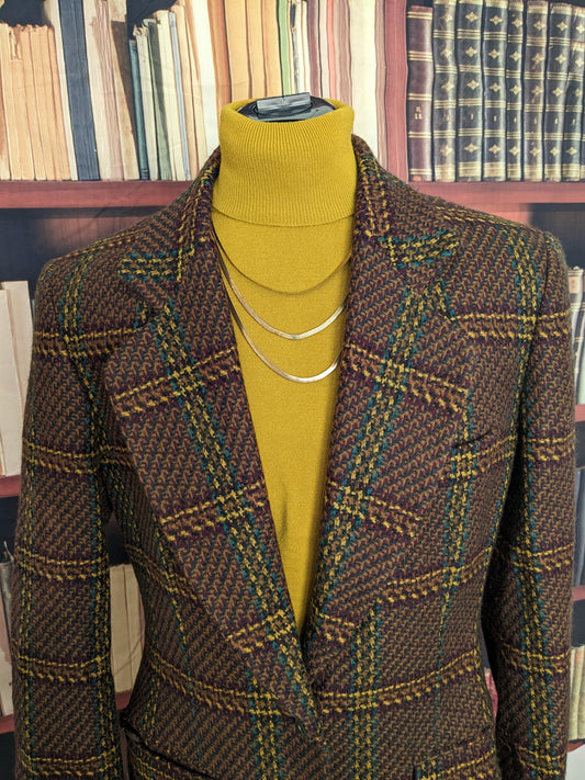 Vintage Clasiques Entier Wool, Tweed Blazer